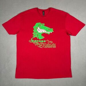 Gators & Friends Alligator Park‎ and Exotic Zoo T-Shirt Mens XL Red Louisiana